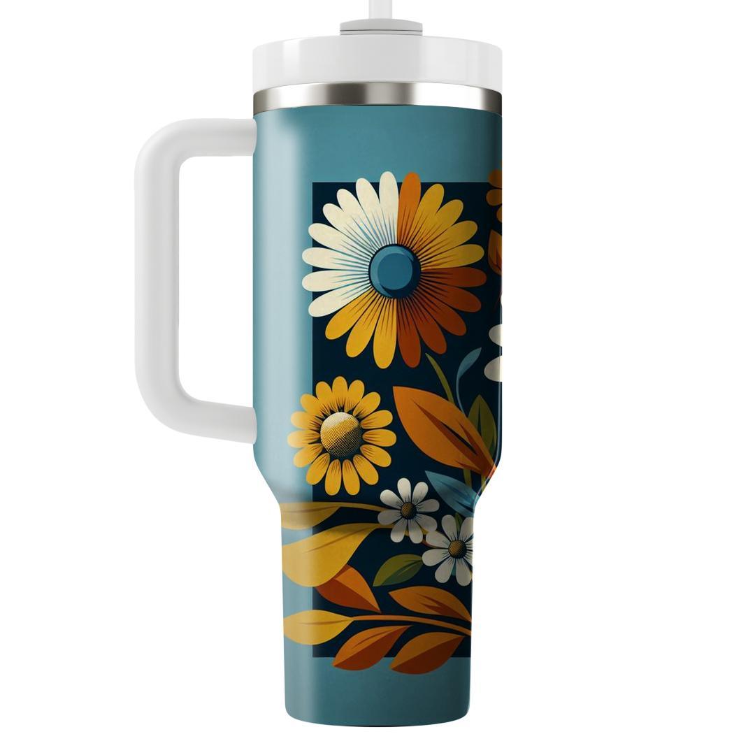 Flower Power Fields  Custom Tumblers