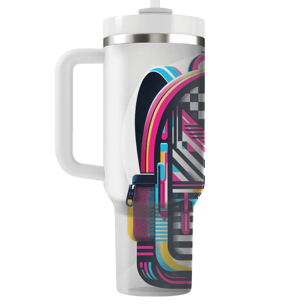 Funky 80s Pattern Backpack Custom Tumblers