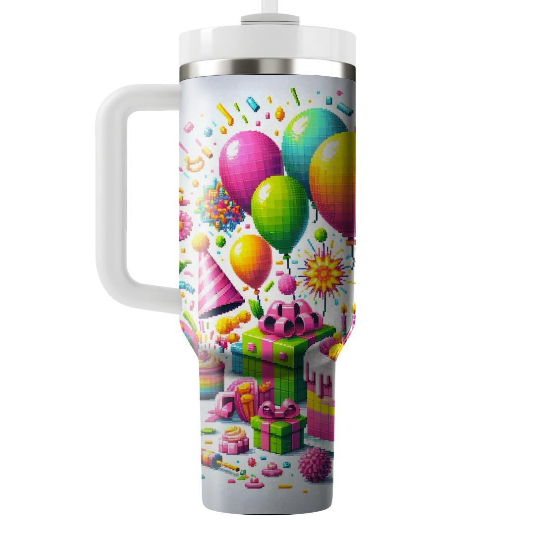 Pixel Party Celebration  Tumblers For Gifts