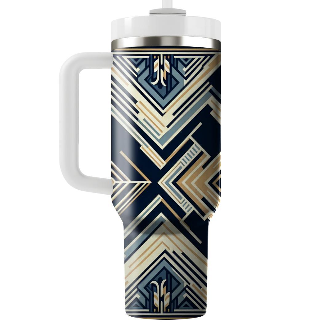 Art Deco Chevron Delight  Tumblers With Lids