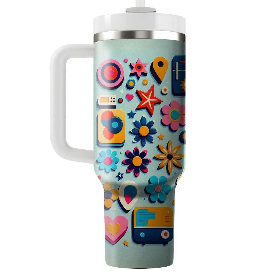 Funky Fridge Magnet Fun  Travel Tumblers