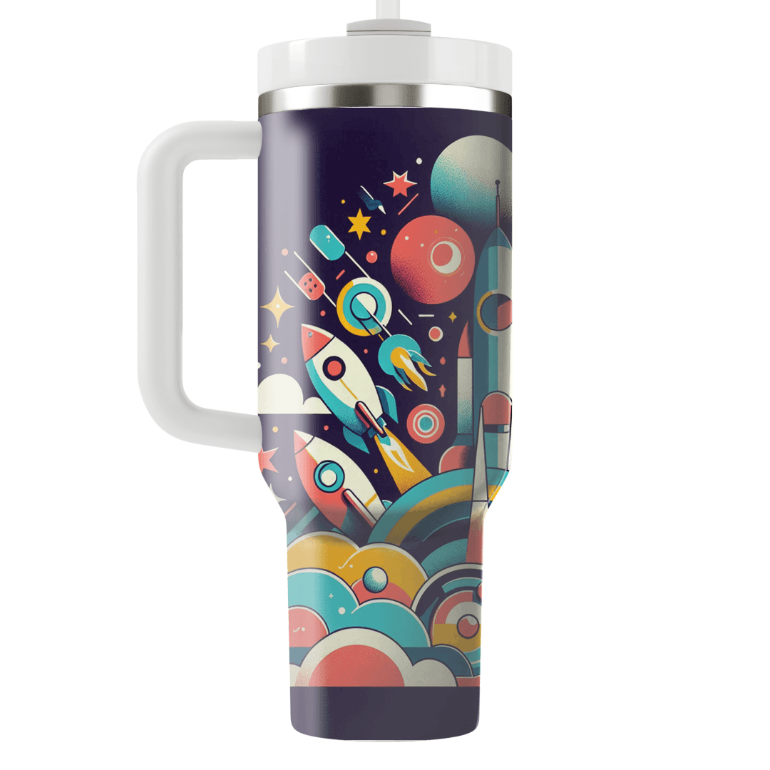 Cosmic Retro Adventures Travel Tumblers