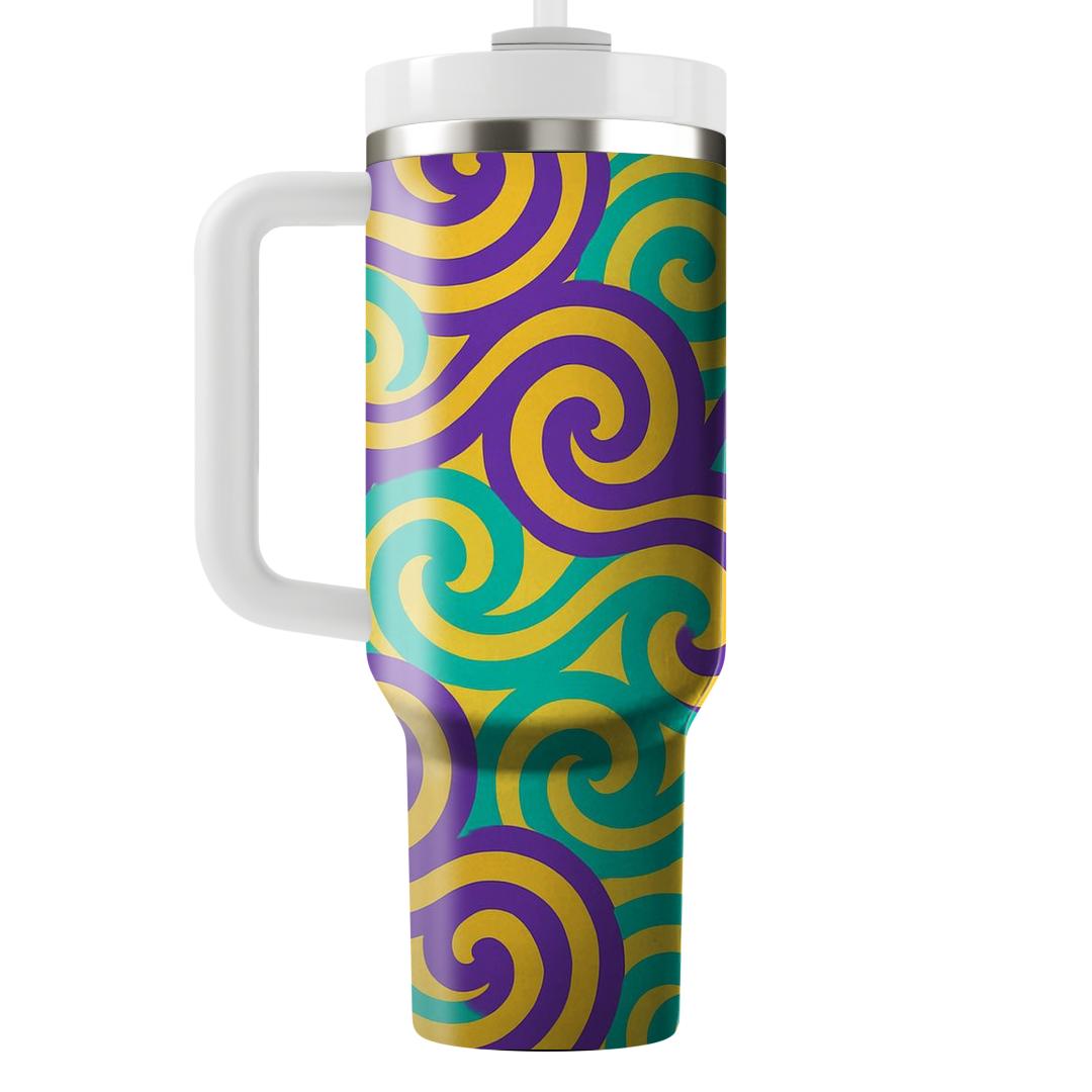 Abstract Spiral Waves Unique Tumblers