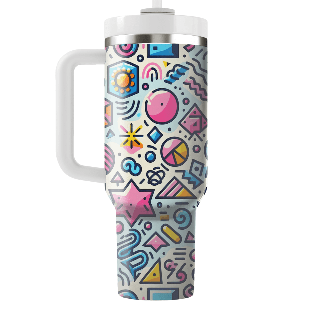 Playful Geometric Doodles  Custom Tumblers
