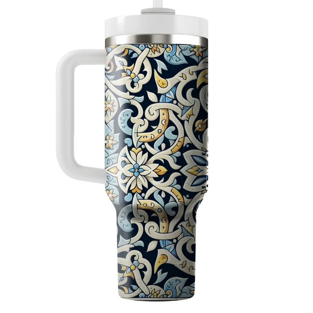 Italian Majolica Tiles  Insulated Tumblers