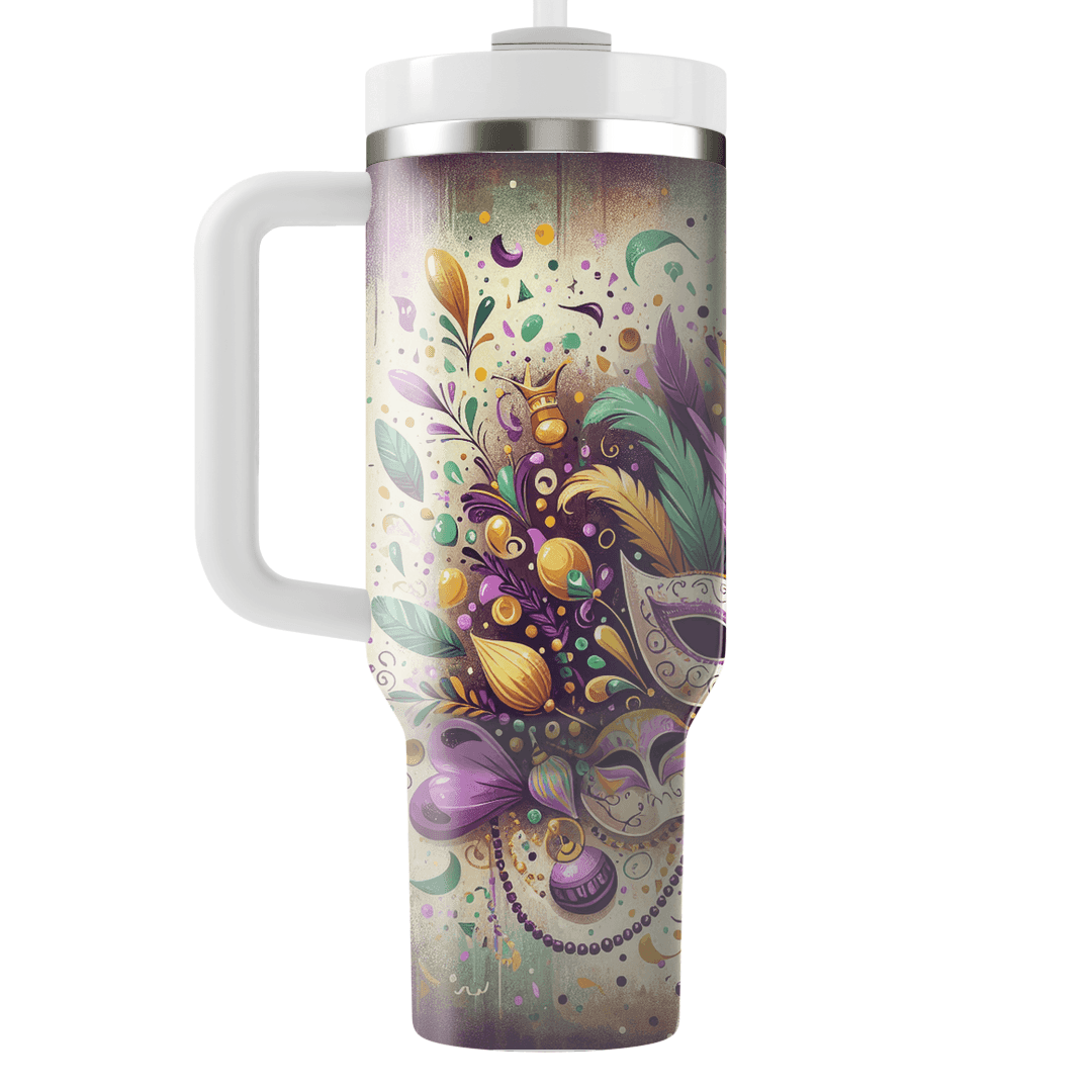 Vintage Carnival - A Whimsical Mardi Gras  Personalized Tumblers