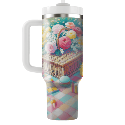 Spring Garden Picnic  Tumblers With Lids