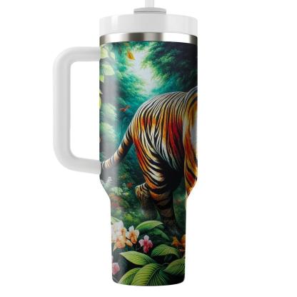 Adventurous Tiger Stripes  Travel Tumblers