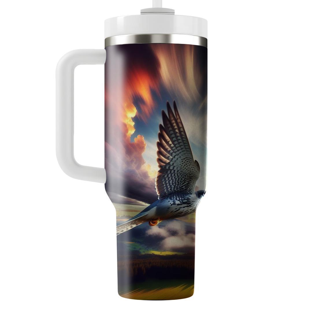 Dynamic Falcon Flight  Travel Tumblers