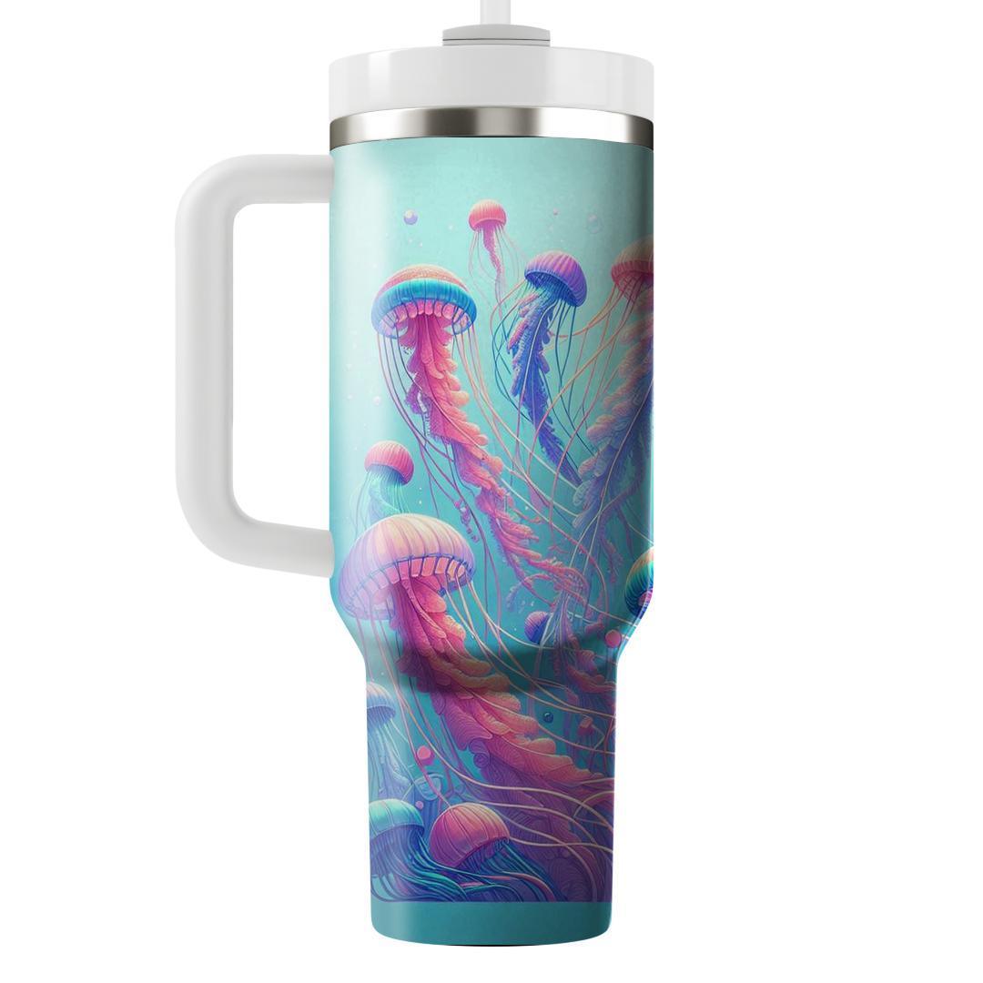 Colorful Jellyfish Dance  Travel Tumblers