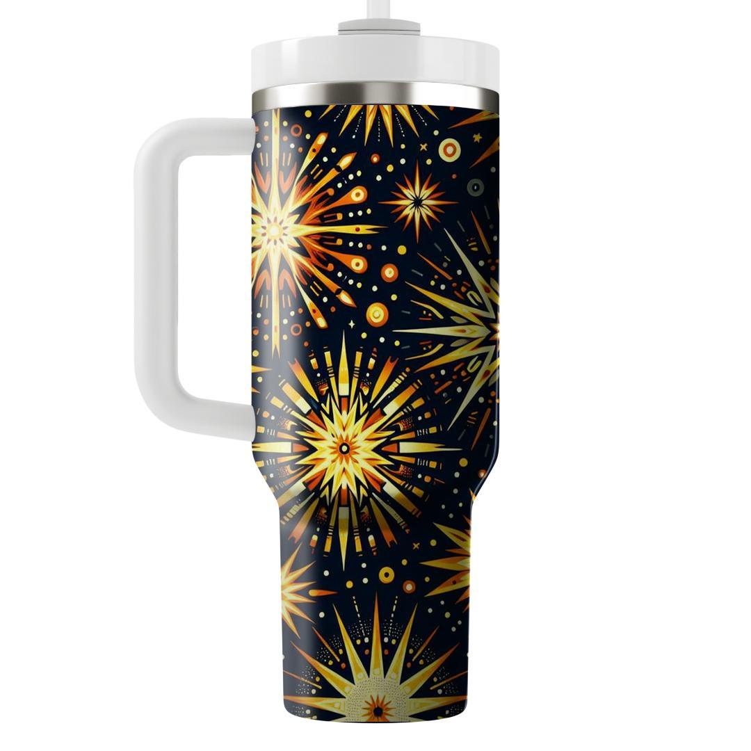 Dynamic Starburst Pattern  Decorative Tumblers