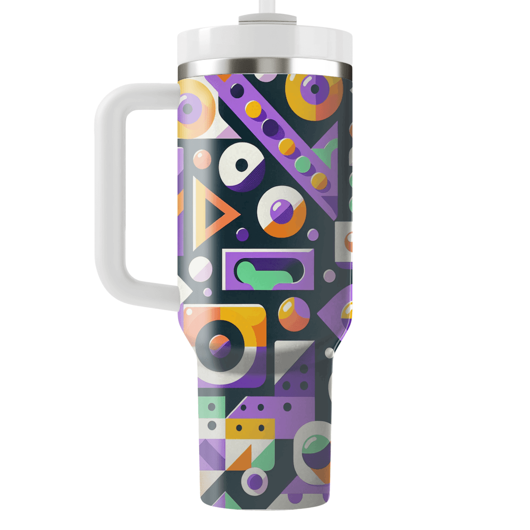 Playful Geometric Shapes Tumbler Cups