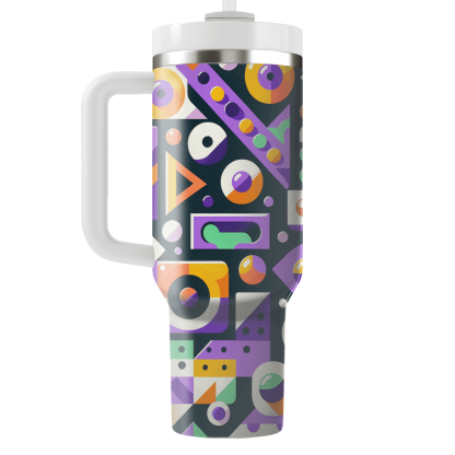 Playful Geometric Shapes Tumbler Cups