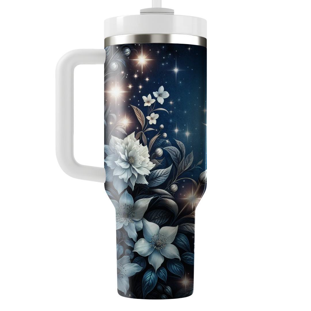 Celestial Blooms  Unique Tumblers