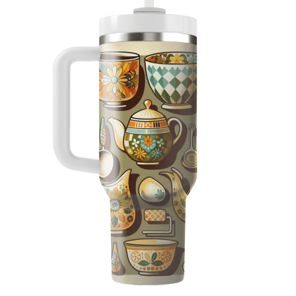Retro Kitchenware Designs Decorative Tumblers