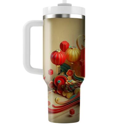 Echoes Of Tradition - A Unique Lunar New Year  Tumbler Cups