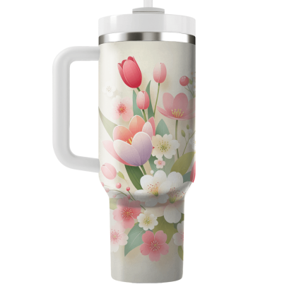 Charming Spring Blossoms  Unique Tumblers