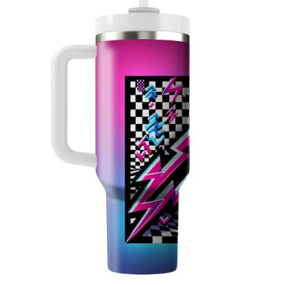Checkerboard Flash  Tumbler Cups
