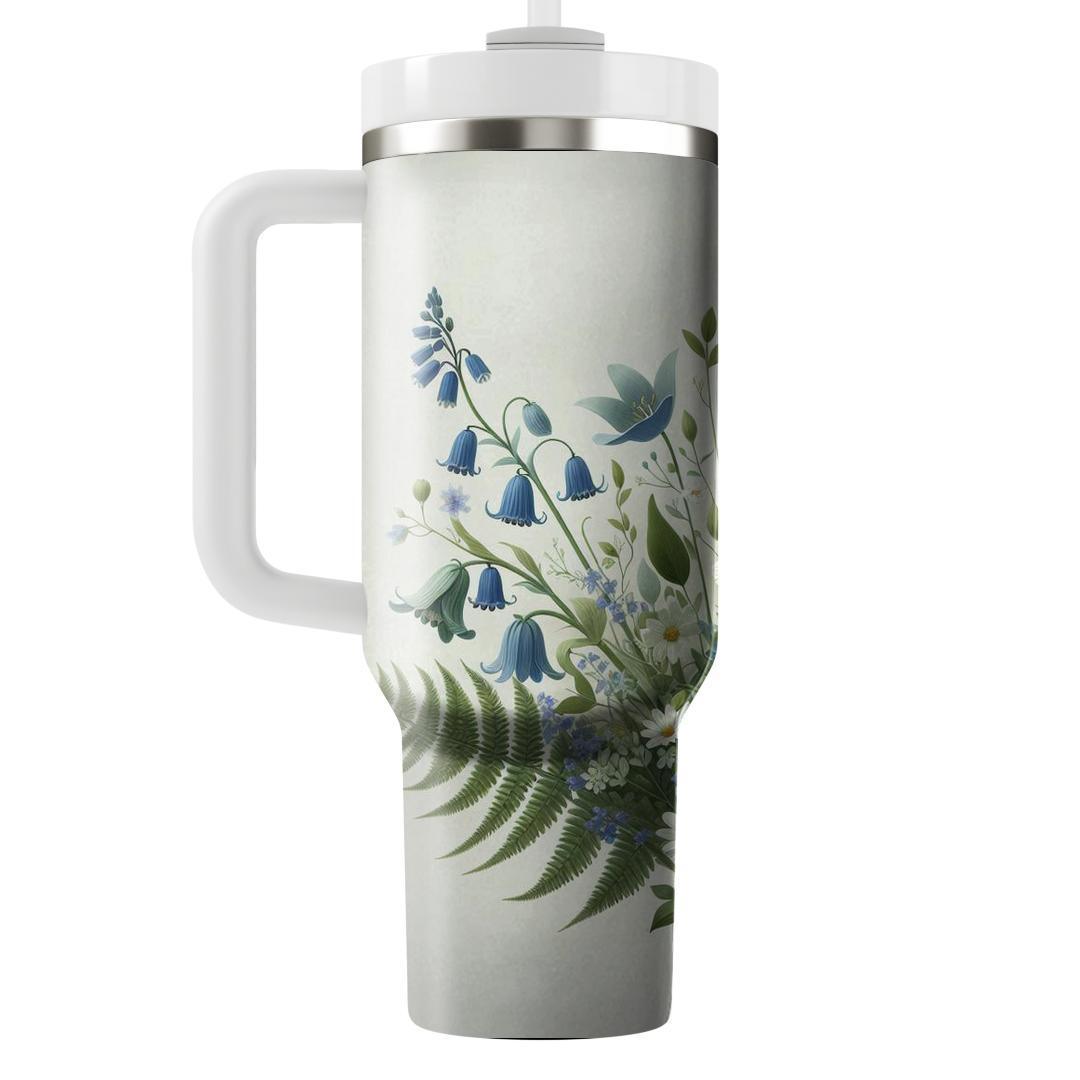 Whimsical Woodland Flowers  Tumbler Cups