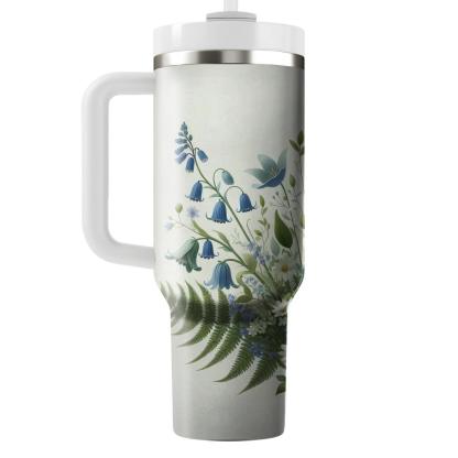 Whimsical Woodland Flowers  Tumbler Cups