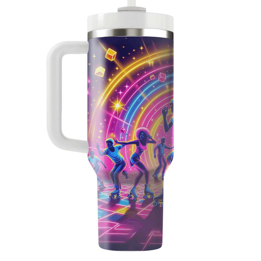 Neon Lights Roller Disco Insulated Tumblers