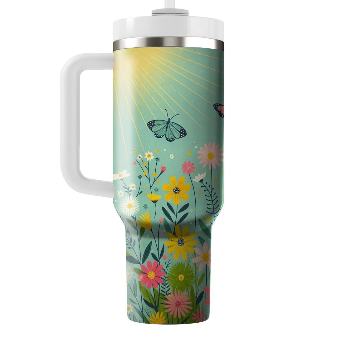 Spring Awakening Meadows  Tumblers With Lids