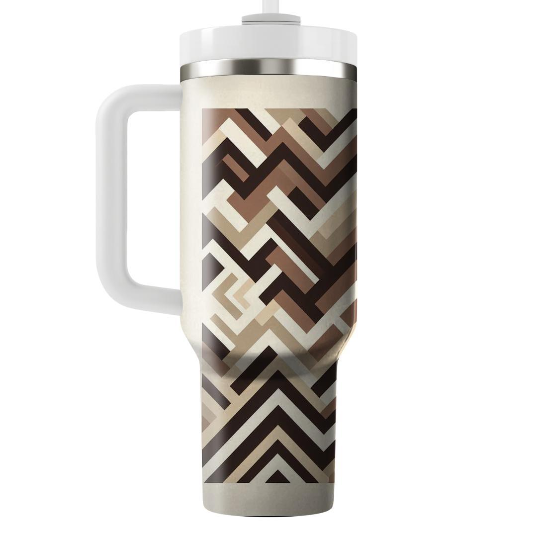 Abstract Tribal Chevron  Insulated Tumblers