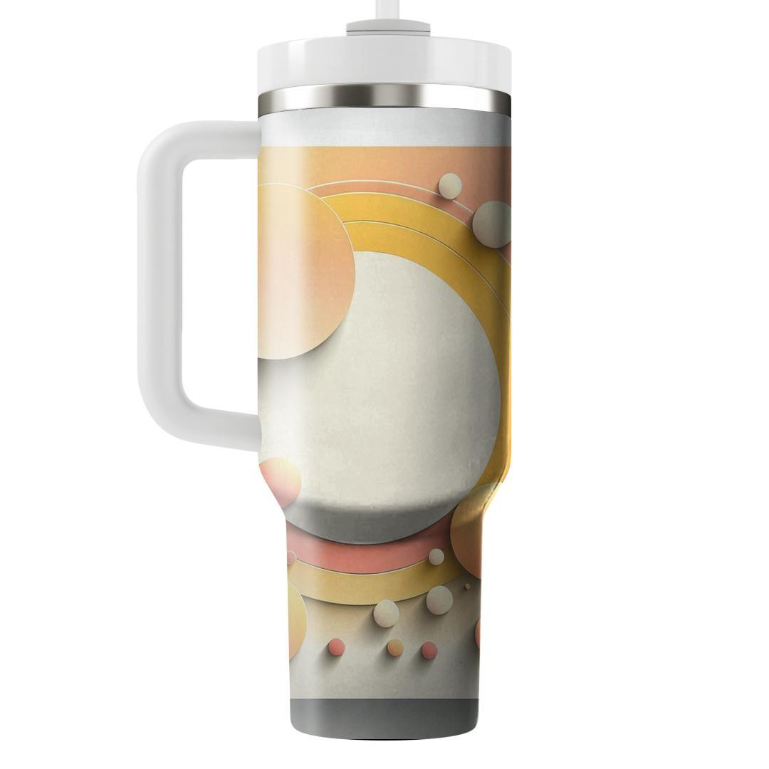 Sunkissed Ombre Circles  Travel Tumblers