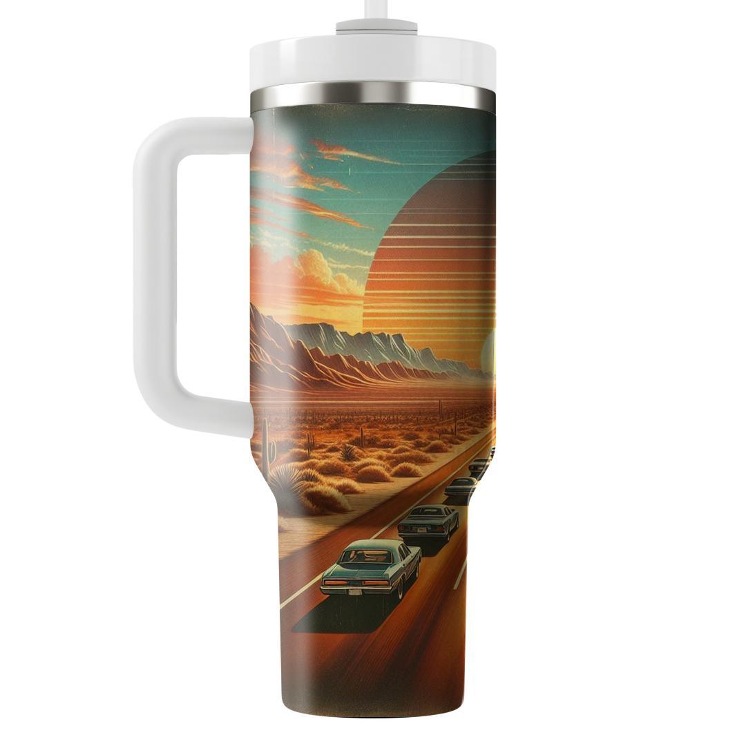 Highway Mirage  Unique Tumblers