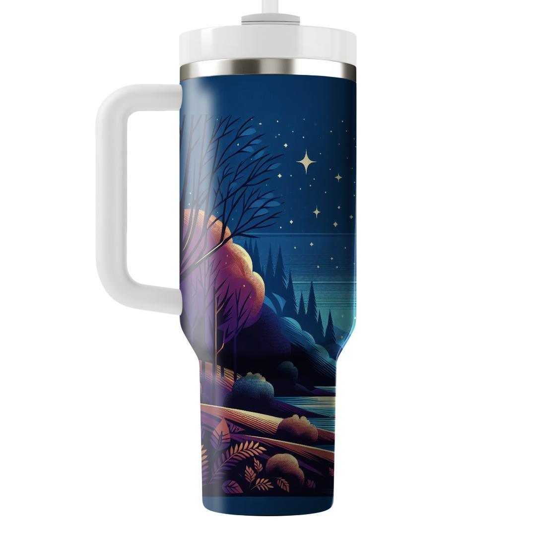 Autumn Nights Starry  Tumbler Cups