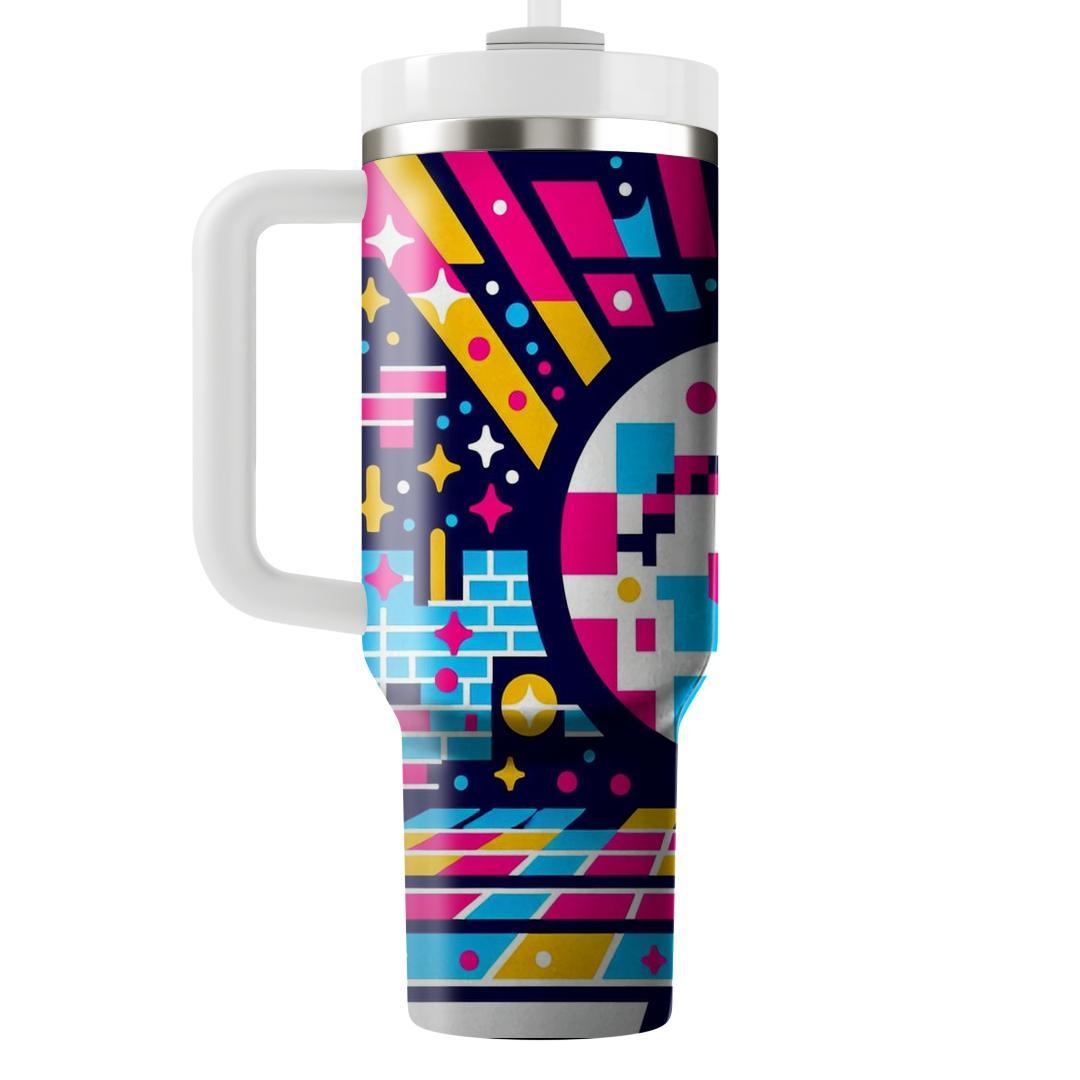 Pixelated Retro Dance Floor  Unique Tumblers