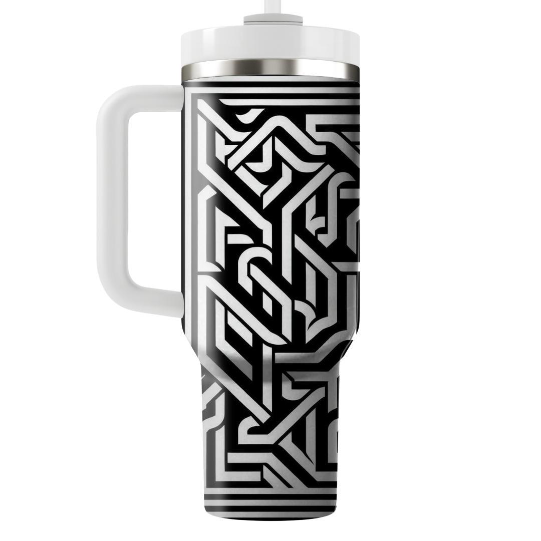 Monochrome Op Art  Custom Tumblers
