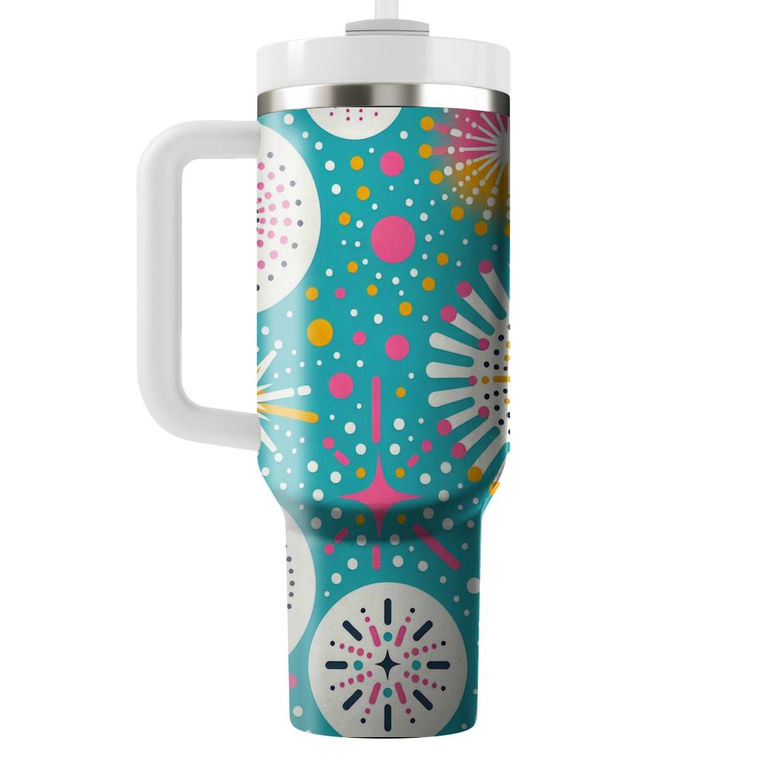 Dotted Starburst Pattern Tumblers For Gifts