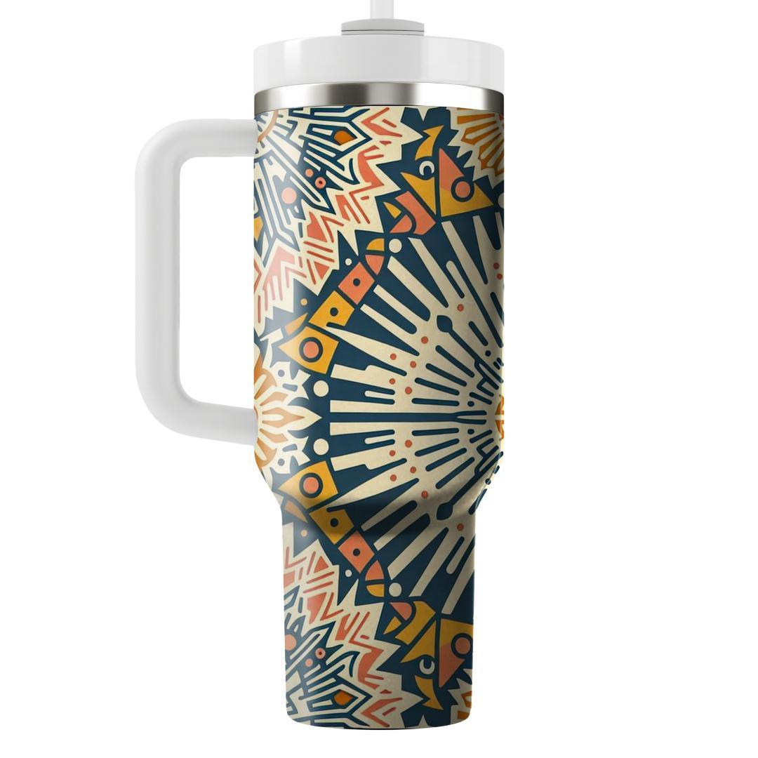 Abstract Sun Rays  Tumblers With Lids