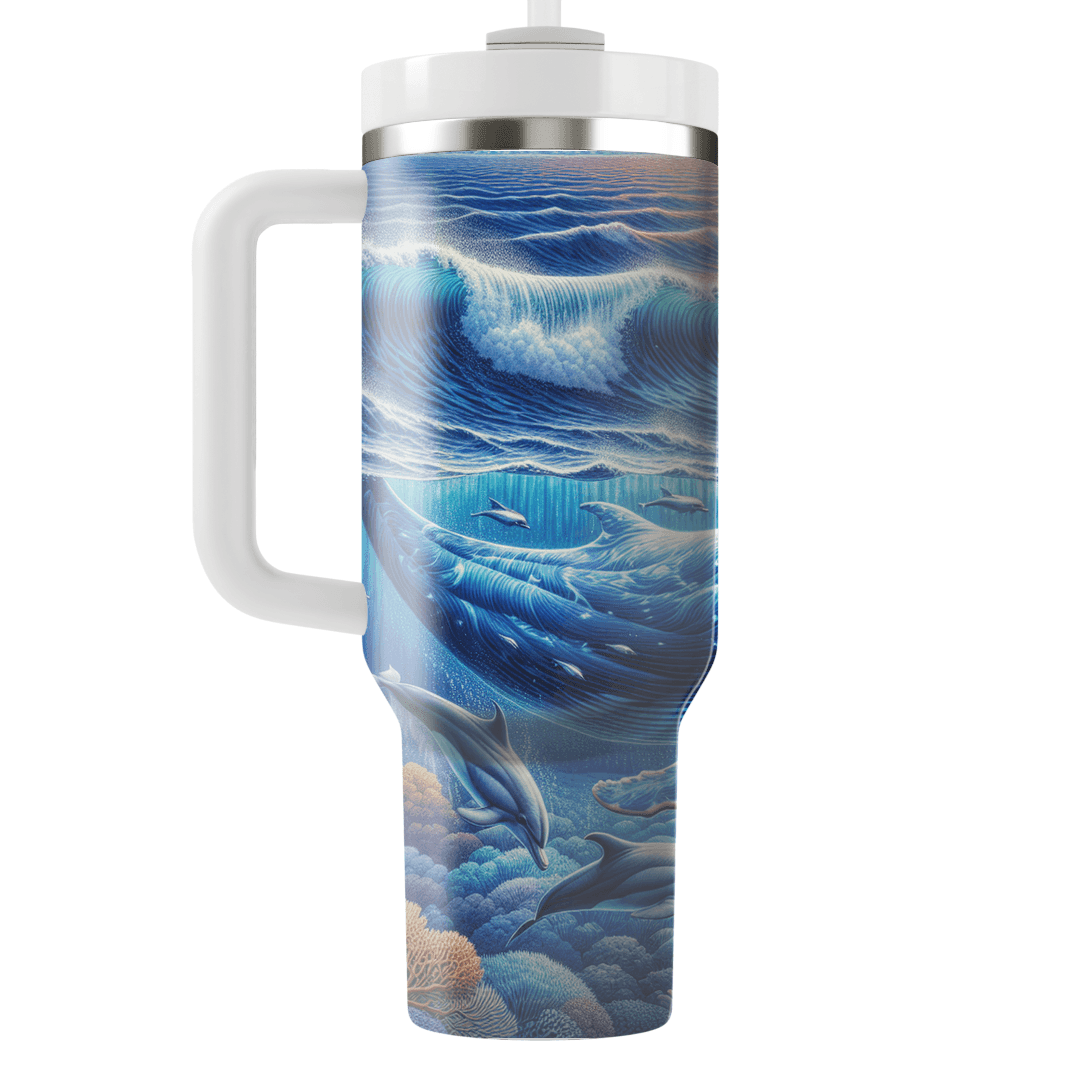 Majestic Whale Journey  Tumblers With Lids