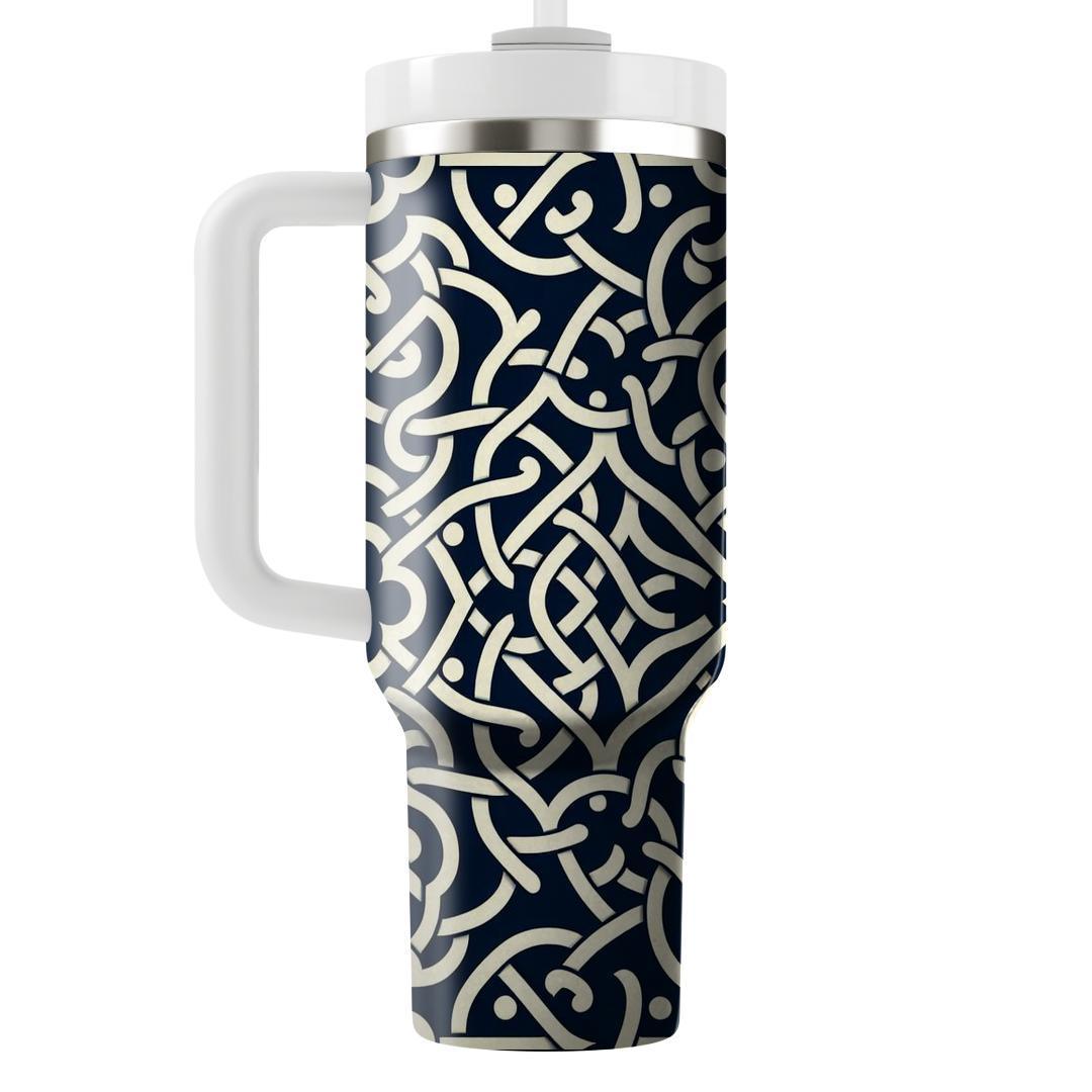 Ornate Lattice Pattern  Tumblers With Lids