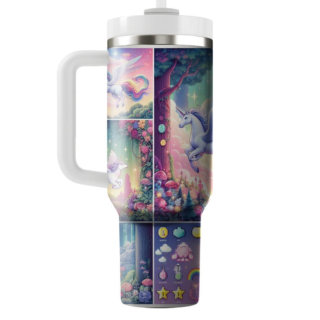 Fantasy Video Game World  Personalized Tumblers