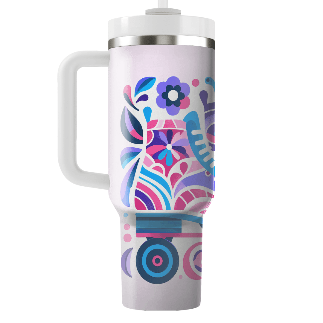 Nostalgic Roller Skating Fun Decorative Tumblers