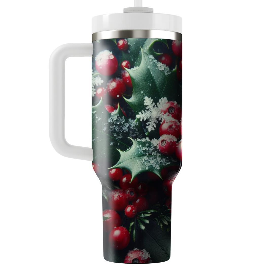 Cranberry Holly  Unique Tumblers