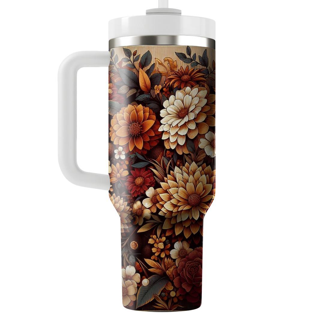 Bohemian Floral Rhapsody  Unique Tumblers