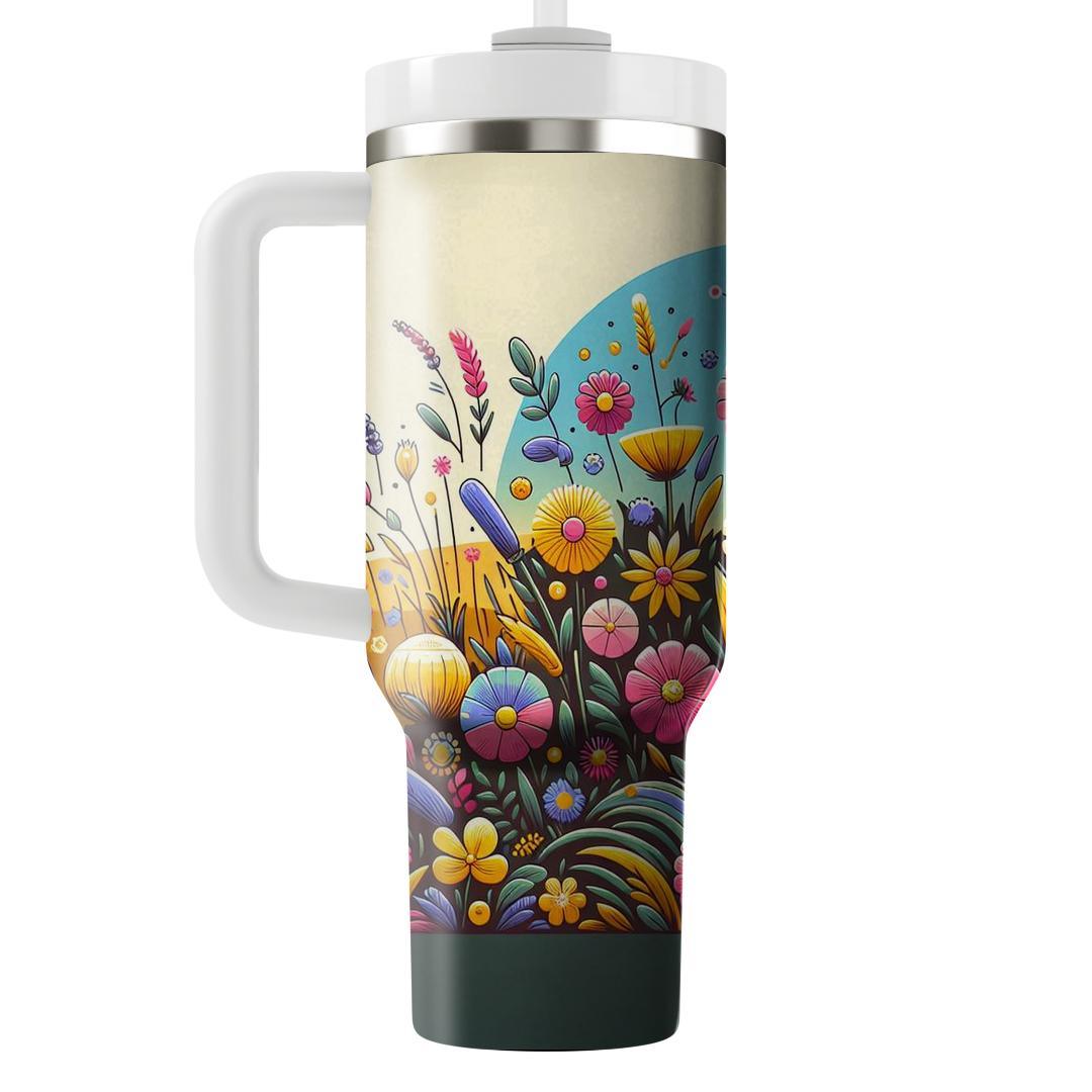 Wildflower Power  Travel Tumblers