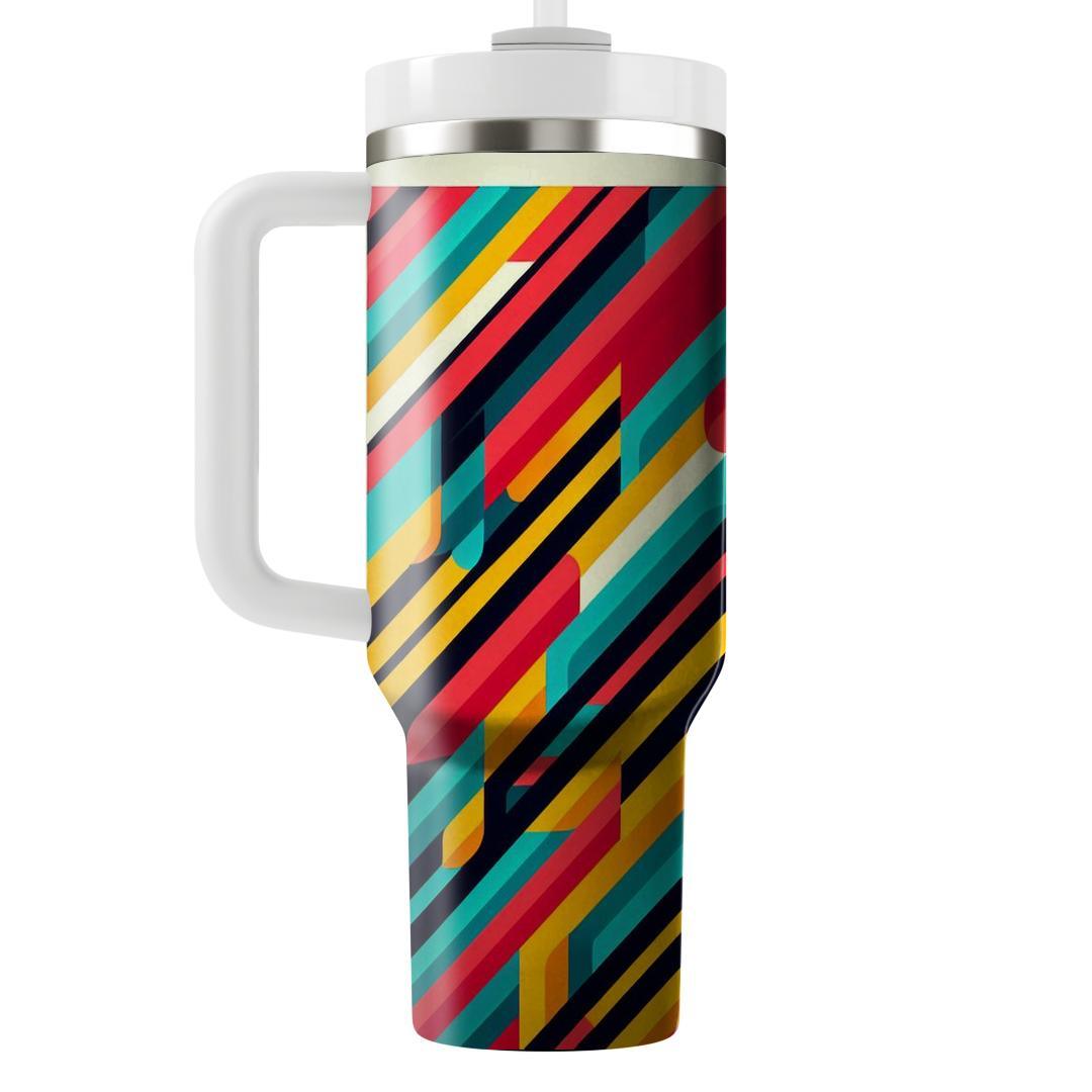 Retro Stripe Fusion  Insulated Tumblers