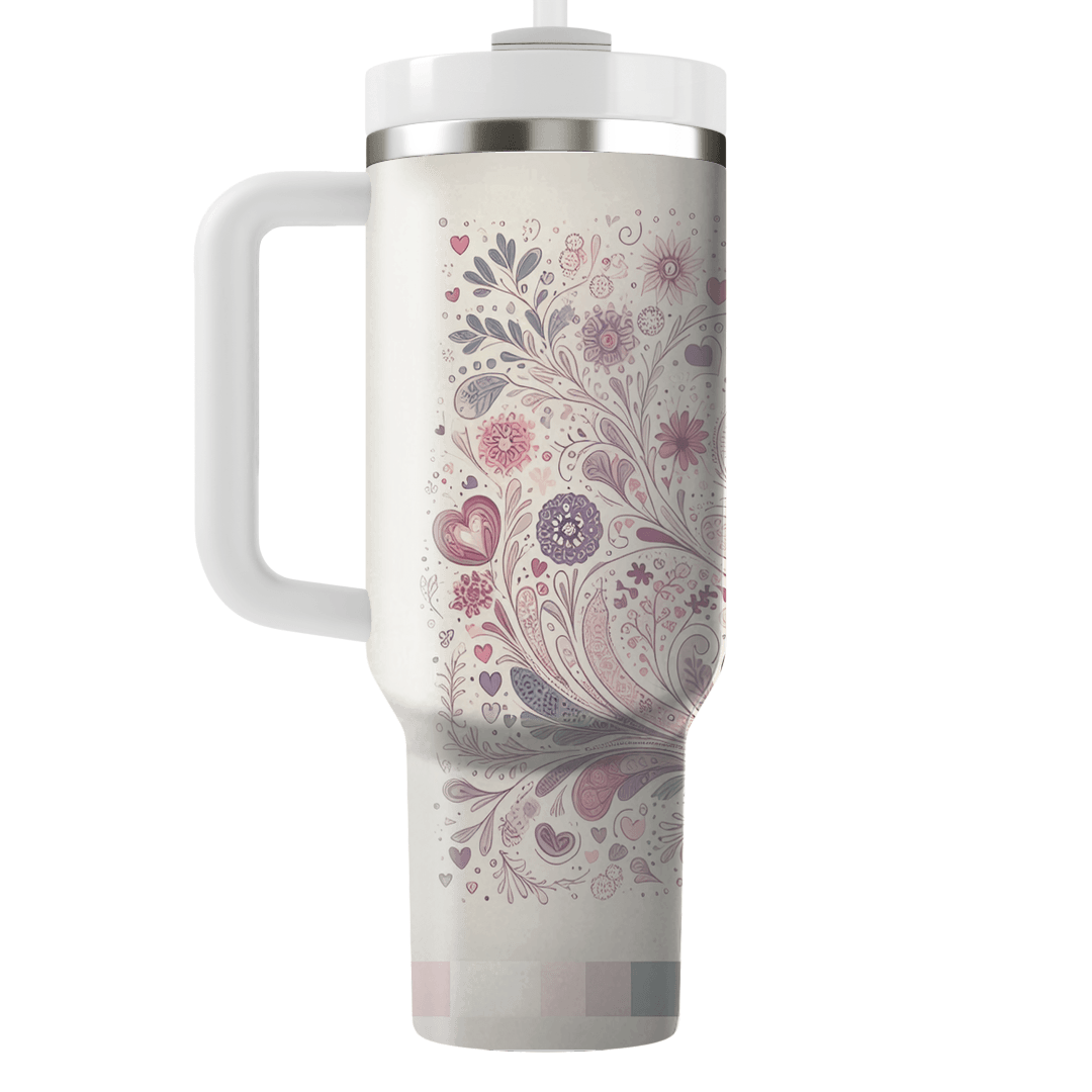 Blooming Connections - Floral Friendship Day  Decorative Tumblers