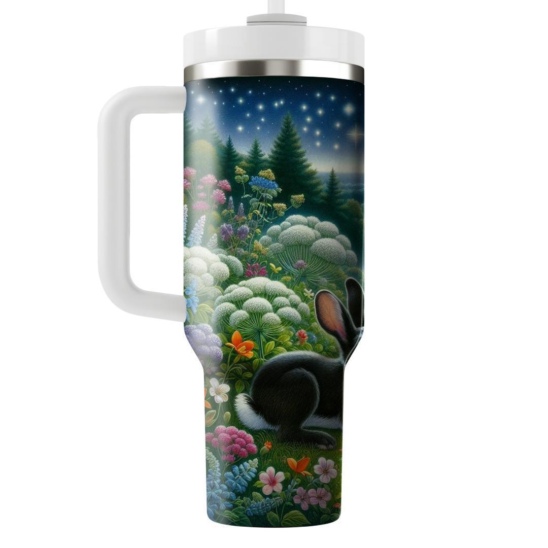Enchanted Rabbit Meadow  Tumblers With Lids