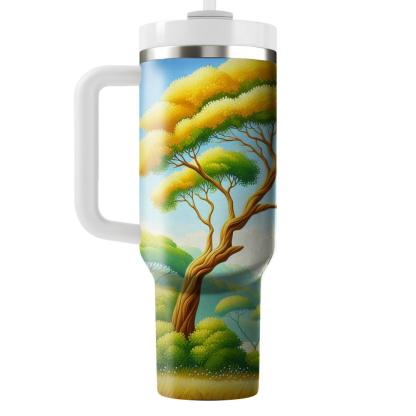 Charming Giraffe Serenade  Travel Tumblers