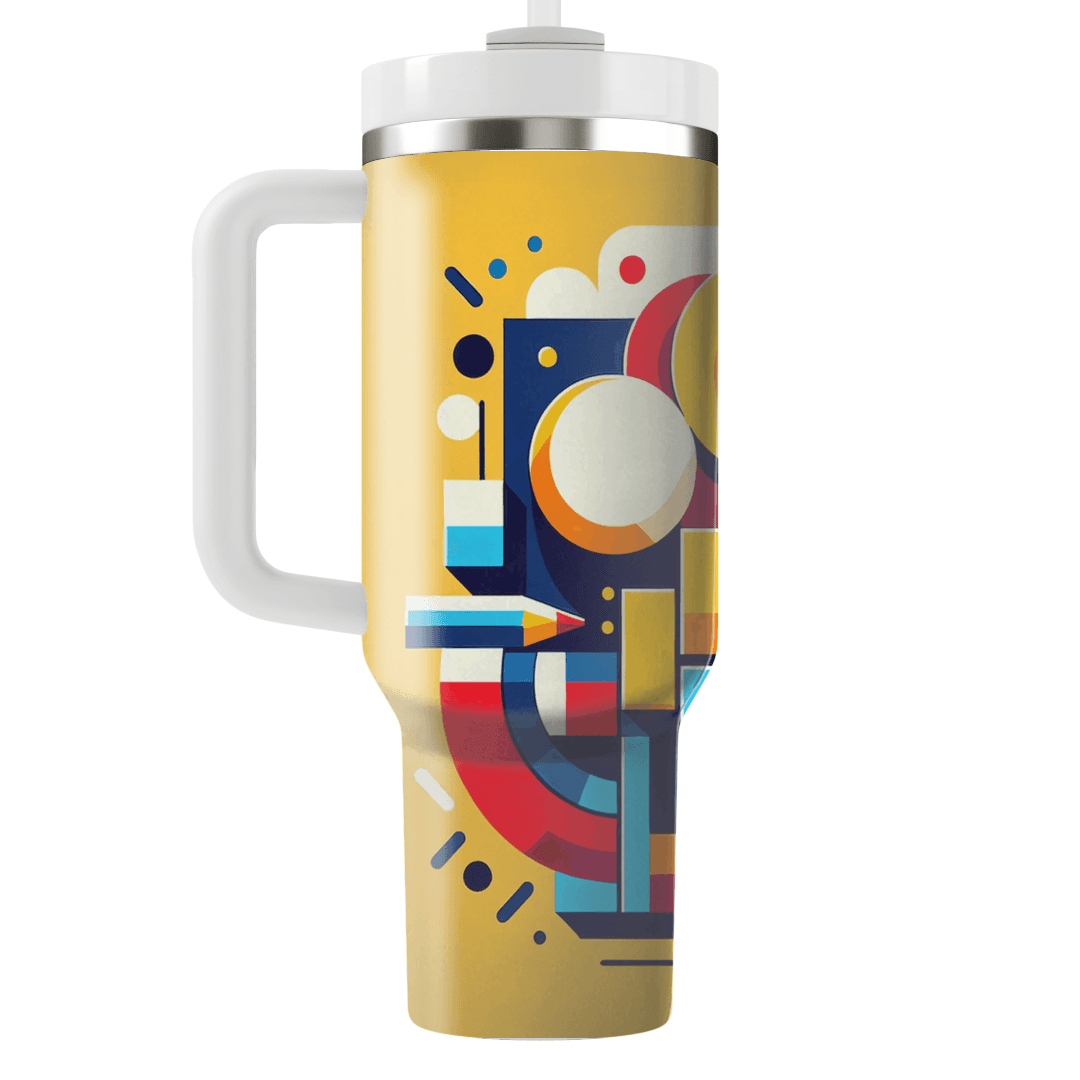 70s Color Block Madness Travel Tumblers