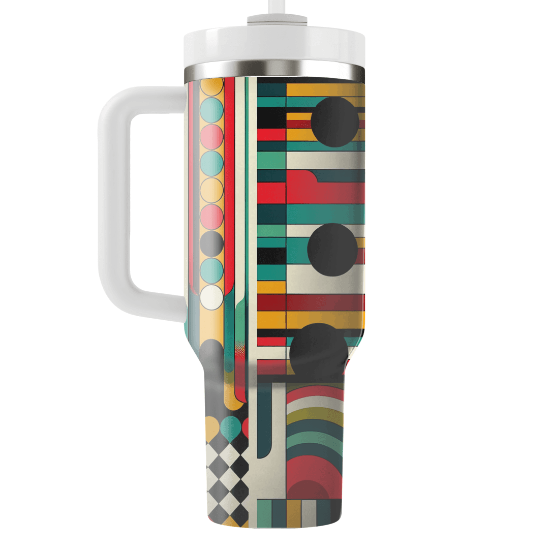 Mod Retro Patterns Decorative Tumblers