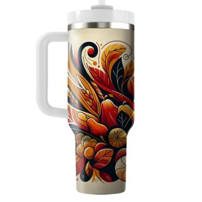 Timeless Embrace - A Unique Thanksgiving  Tumbler Cups