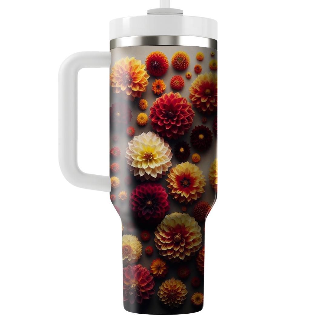 Sunset Dahlia Dreams  Tumbler Cups
