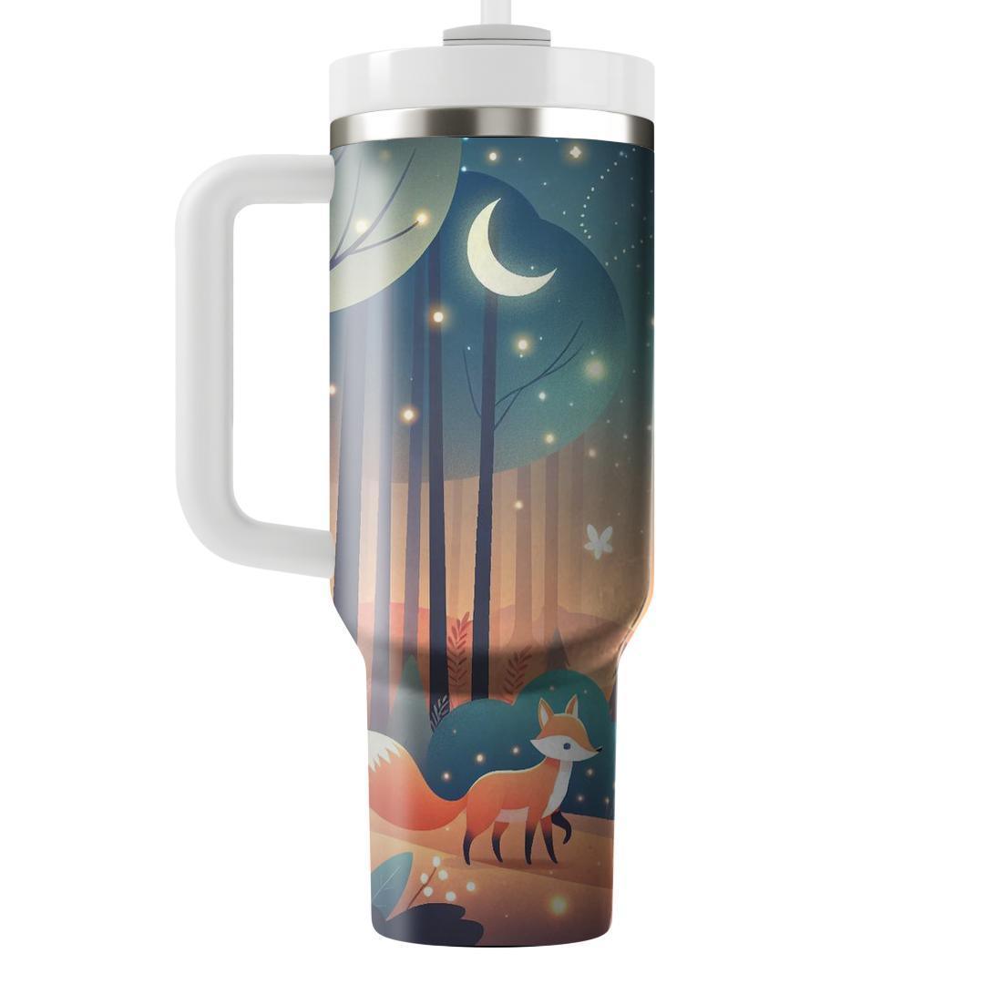 Starlit Fox Adventure  Tumblers With Lids